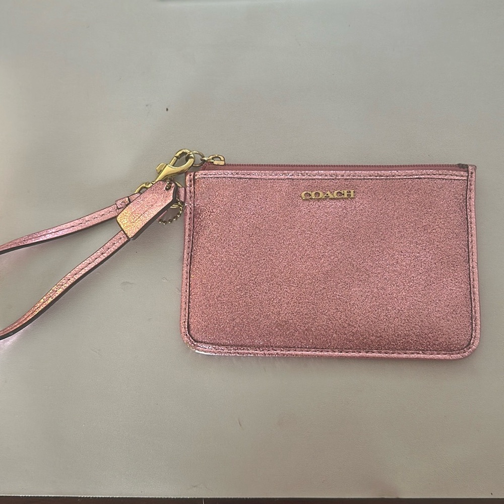 Coach Corner Zip Wristlet